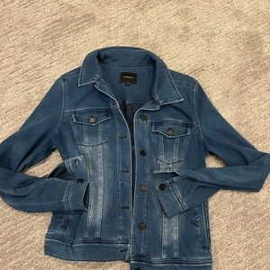 Liverpool Jeans Company Medium Blue Denim Jacket with Faded Detailing